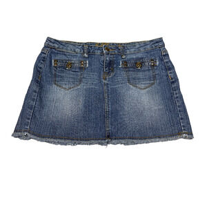 Y2K Bubblegum Womens Size 11/12 Denim Mini Skirt